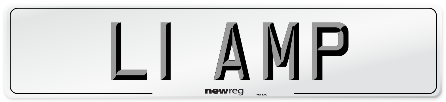L1 AMP Number Plate from New Reg